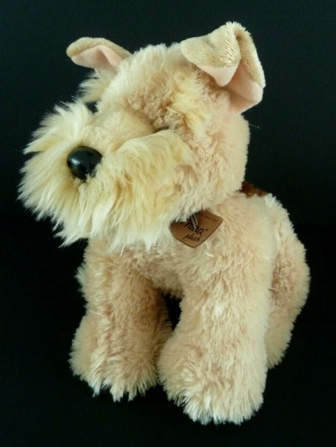 Doudou Peluche Chien Miss Dizzy – Anna Club Plush – Marron Rose Cœur – T-shirt Beige