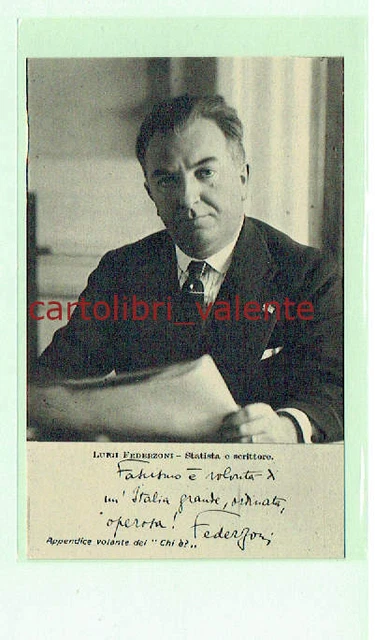 BOLOGNA LUIGI Federzoni Fascismo Politica Scrittore Statista