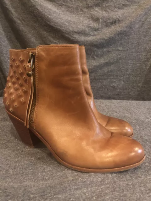 Sam Edelman Womens Closed Toe Ankle Fashion Boots Brown Tan Size 8