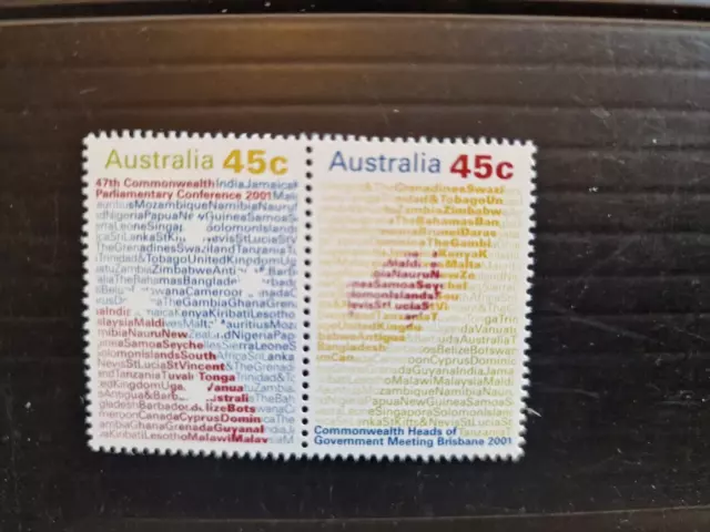 Australia 2001 Sg 2138-2139 Commonwealth Heads Of Government Mnh