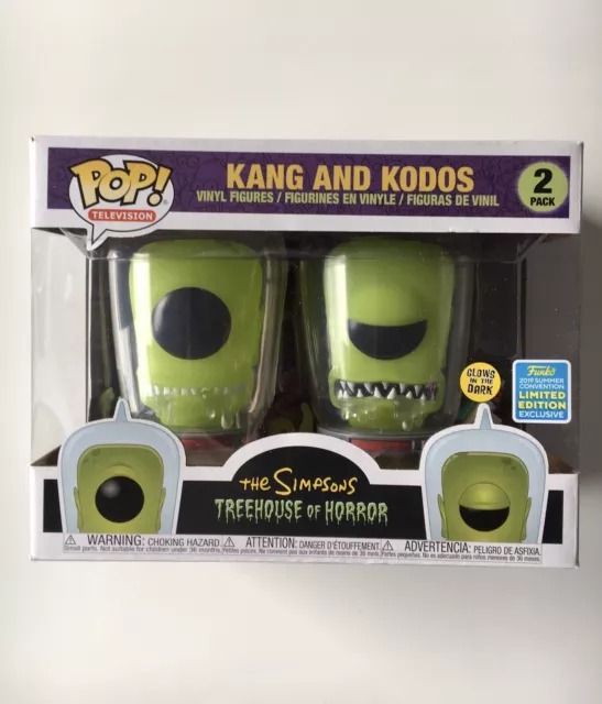 Funko Pop! Kang and Kodos (Glow in the Dark) (2-Pack) [Summer Convention]
