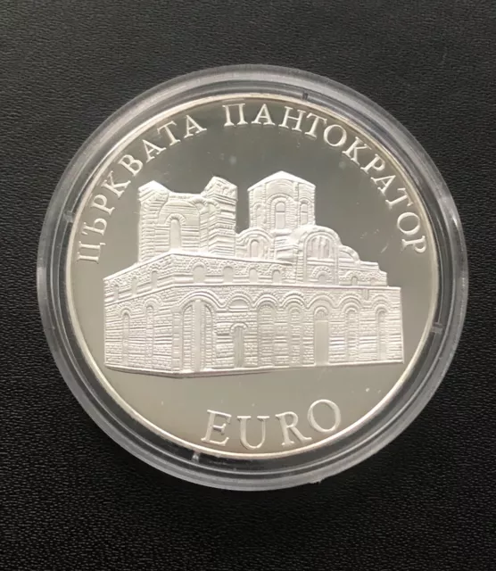 Bulgarien 10 lewa 2000 Silbermünze PP  Die Pantokratorkirche, Nessebar