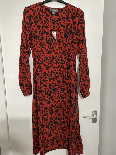 Red leopard print dress sales primark