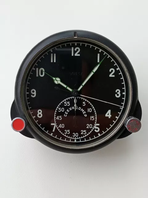 Soviet military Aviation Watch with stopwatch,watch Panel 60 CHP/ 60 ЧП