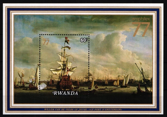 Ruanda Block 77 mit 882 postfrisch Kunst #GN398