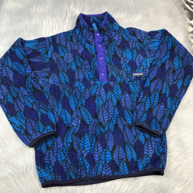 Vintage Patagonia Made In USA Leaf Fleece Synchilla Pullover XS