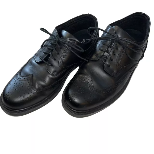 Deer Stags Tribune Men's Size 10.5 M Black Leather Oxford Wingtip Dress Shoes