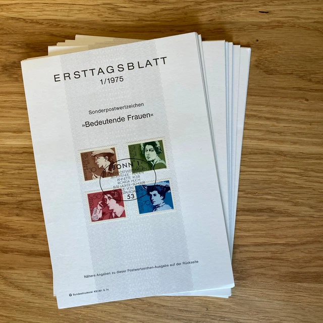 Ersttagsblätter ETB Bund Jahrgang 1975 Nr. 1 - 24 komplett