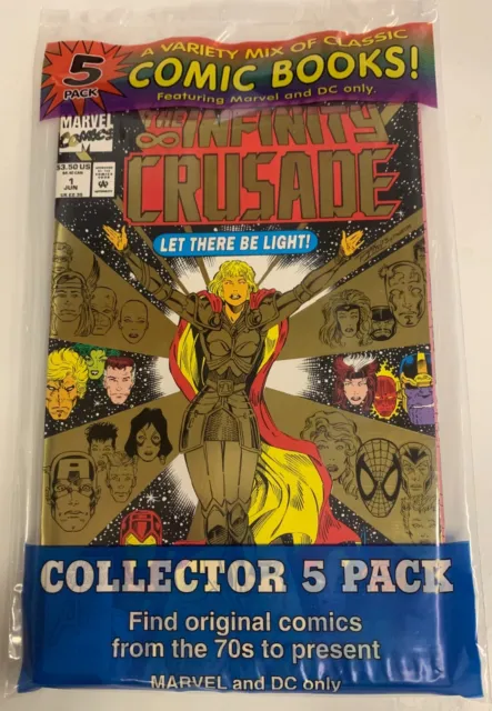 MARVEL/DC COLLECTOR 5-PACK INFINITY CRUSADE # 1 (1st FULL APP OF THE GODDESS)