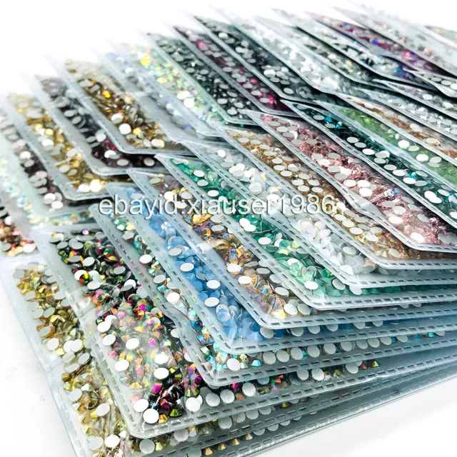 1440pcs Glitter Nail Art Rhinestones Flatback Crystals Gems 3D Nails  Decoration