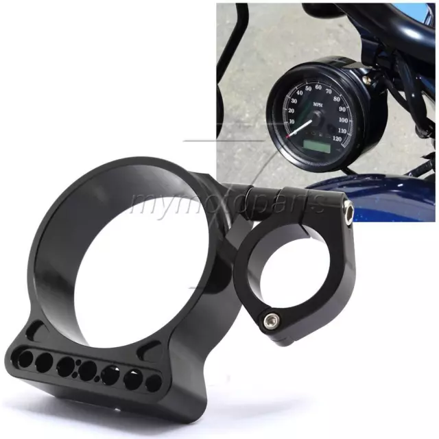 SIDE MOUNT SPEEDOMETER Gauge Relocation Bracket for Harley XL833 XL1200