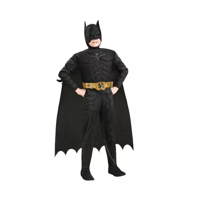 Children's Black Official DC Comics Batman Deluxe Superhero Fun Suit Costume