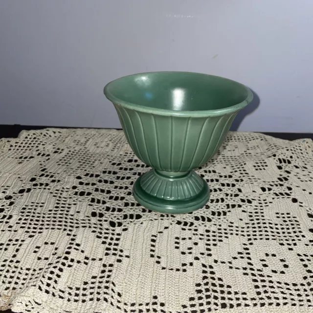 Red Wing Pottery Green Footed Bowl