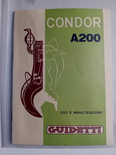 Motore Condor A200 Guidetti Uso Manutenzione Engine Prima Edizione