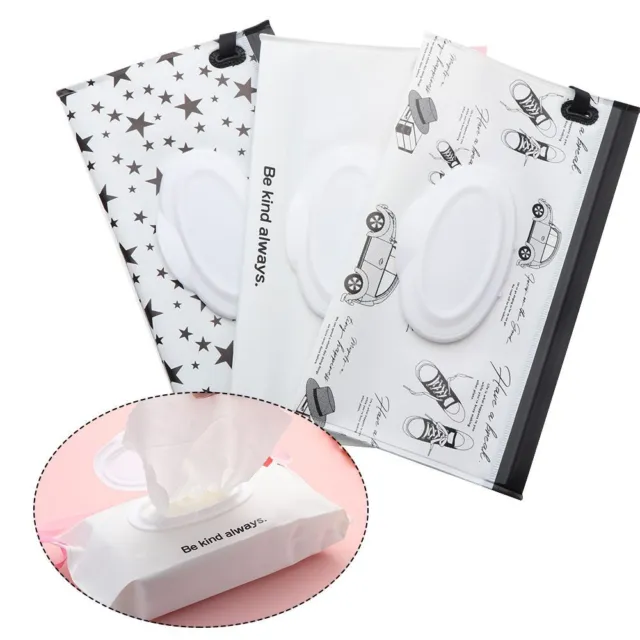 Snap-Strap Wet Wipes Bag Tissue Box Cosmetic Pouch Stroller Accessories