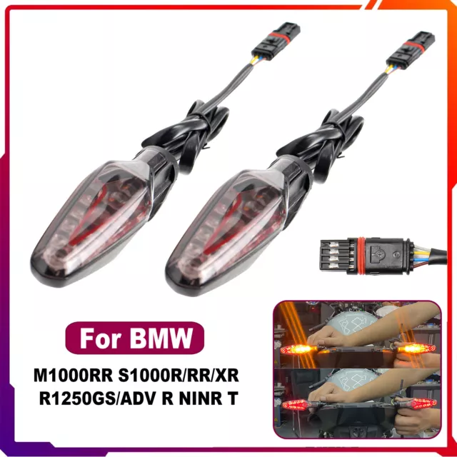 1 Paar Hinten LED Blinker Für BMW M1000R S1000R S1000RR R1250GS Anzeigeleuchte