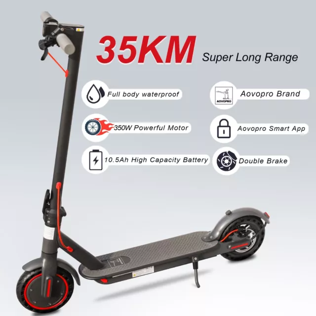 AOVOPRO M365 ES80 Electric Scooter 19MPH 10.5Ah with App New Latest Model