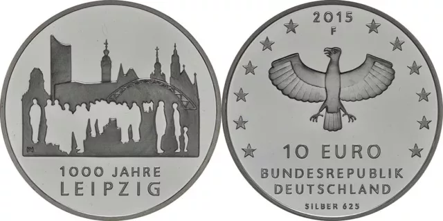 10 Euro 1000 Jahre Leipzig 2015 PP Deutschland
