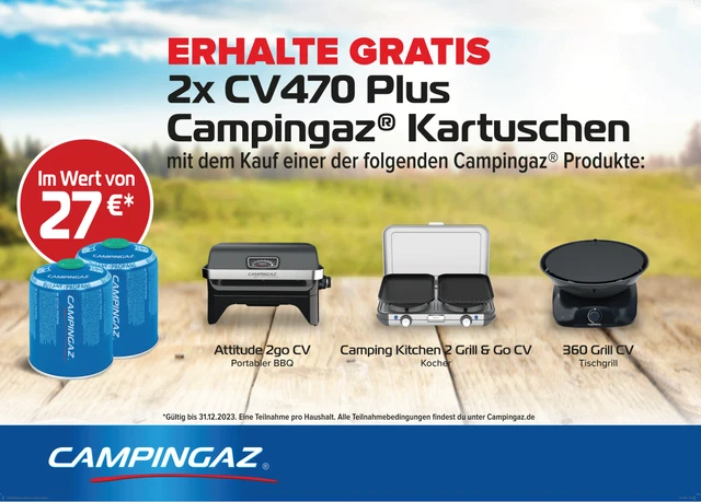 Campingaz Camping Kitchen 2 Grill & Go CV 2 x 2 kW Gaskocher Gasgrill Plancha