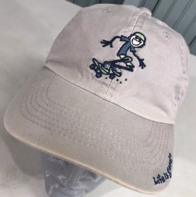 Life Is Good Small Skateboard Kids Youth Adjustable Baseball Cap Hat