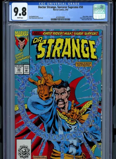 CGC 9.8 Doctor Strange, Sorcerer Supreme #50 Holo-Grafx Foil Cover