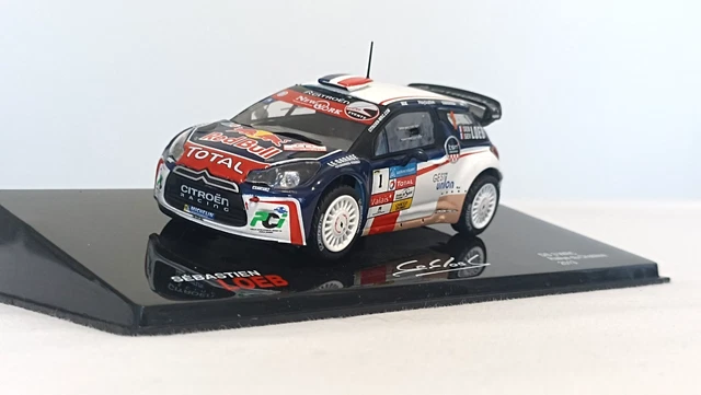 Miniature Peugeot 208 T16 R5 – Rallye Du Chablais 2017 – Sebastien Loeb – Ixo Altaya 1/43 – Occasion