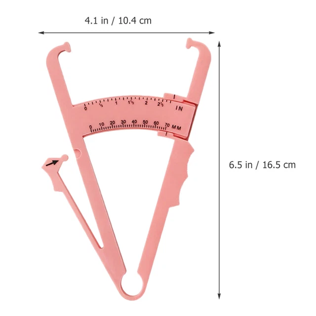 Fat Tester Skinfold Caliper Fat Waist Ruler Digital Body Tape Measure Handheld 9