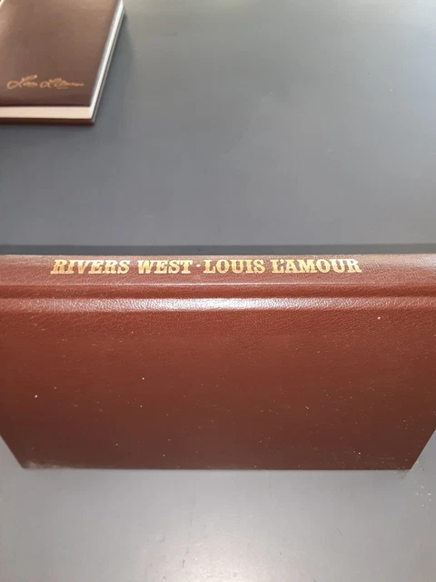 1986 cowboy WESTERN Louis L'Amour Collection LEATHERETTE edition RIVERS WEST