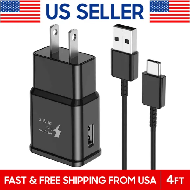 Original Samsung Galaxy S10 Note10 S8 S9 Plus Fast Wall Charger OEM Type-C Cable