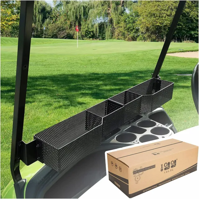 Golf Cart Front Storage Basket for Yamaha G29 Drive 2 Metal Mesh Tray Organizer