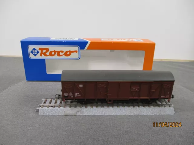 Roco Spur H0 46408 gedeckter Güterwagen der DB in OVP