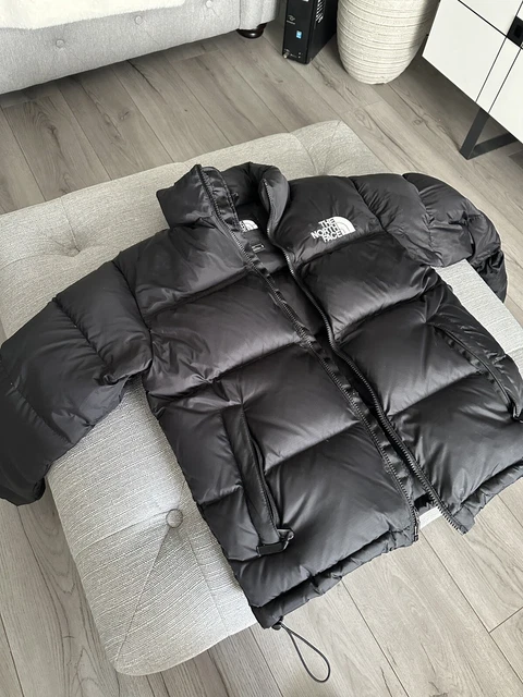 The North Face 700 Nuptse Puffer Jacket Black Men’s Small Padded Waterproof Down 4