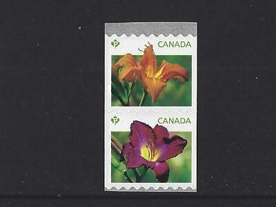 LYS Canada 2012 Jour Lys Livret Paire non Montés Excellent État MNH 