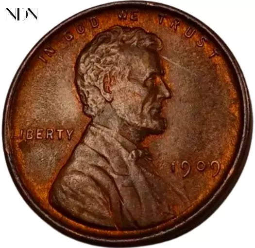 1909 VDB Lincoln Wheat Penny Cent - Gem BU (red/bn) - #W412