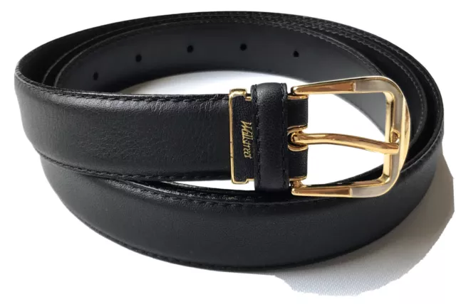 Collection Wallstreet **Gürtel - Belt** 105 cm 2,5 breit schwarz Gold