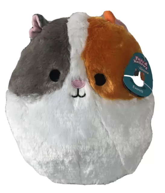 Squishmallows 12" Everett Guinea Pig Fuzz A Mallow Pet Plush New Stuffed Pillow