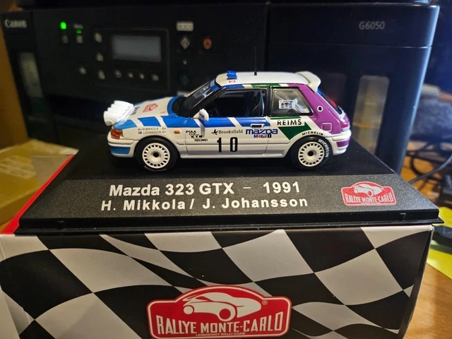 1:43 SPARK Mazda 323 #16 Rally Montecarlo 1986 Warmbold