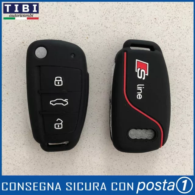 Cover Guscio Gomma Protezione Chiave  Telecomando Audi A1 A3 A4 A5 Q3 Q5 Q7 Tt