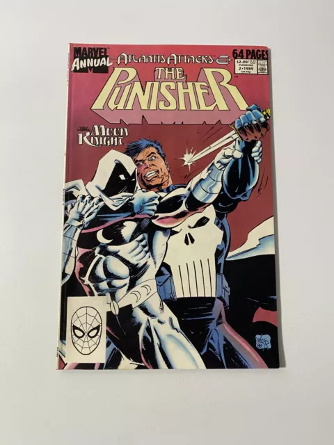 Punisher Annual #2 1st Moon Knight Battle Marvel Comics 1989 Copper Age