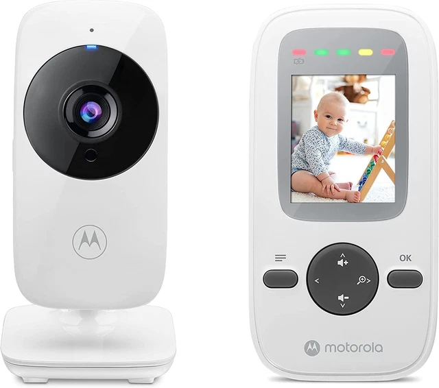 Motorola Nursery VM481 Video Baby Monitor con Microfono, Visione Notturna e Zoom