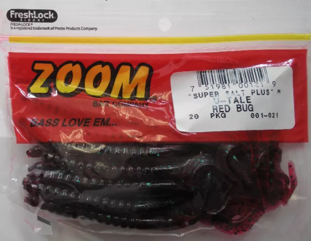 Zoom 001-021 6 " U-Tail Vers Redbug 20CT