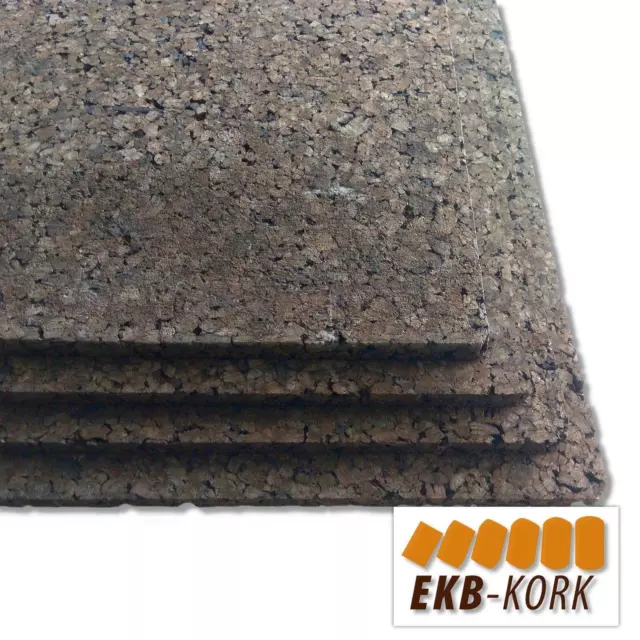 EUR 22,00 pro qm 5 Korkplatten Terrarium-Rückwand Isolierkork 20mm Schwarzkork