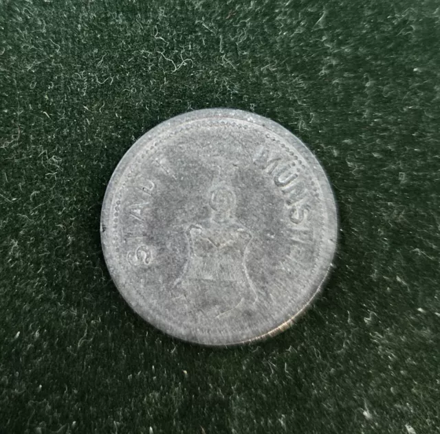 Germany German War Money Very Rare Token Coin 25 Pfennig 1917 Munster City 3