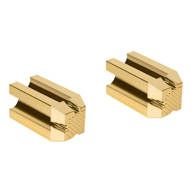 2 piezas puntero para lápices de cejas aerosol plástico oro puntero de lápiz para ojos