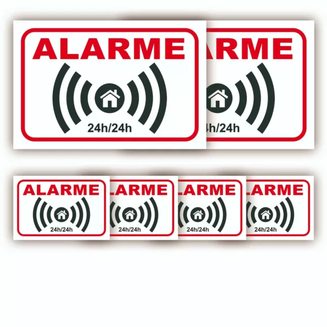 Alarme maison sticker propriété télé surveillance Autocollant vidéo surveillance