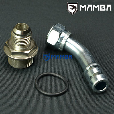 MAMBA 45 Deg 3/4" Barb Adapter Fitting for TOYOTA 3S-GTE Celica Turbo Oil Pan