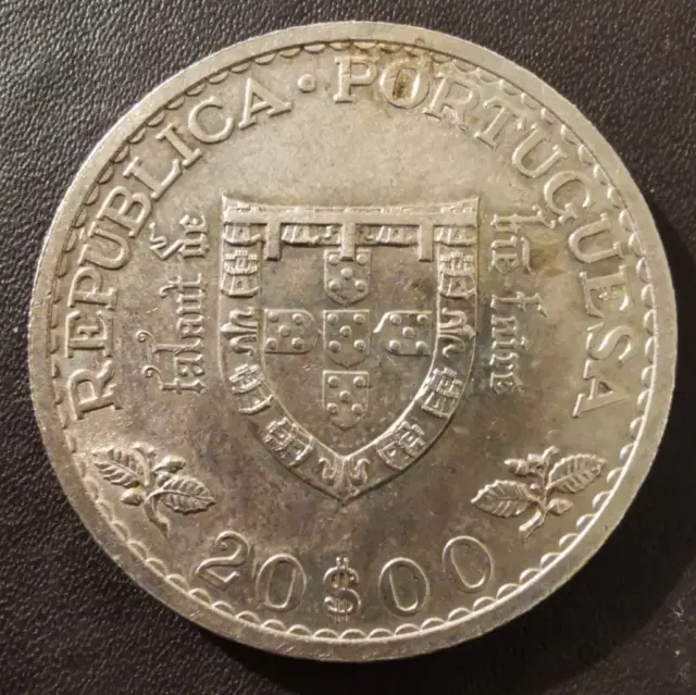 Portugal 20 Escudos 1960 500 Jahre Tod Prinz Henrique der Seefahrer Silber