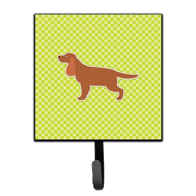 "Caroline's Treasures English Cocker Spaniel Checkerboard Green Leash or Key ...