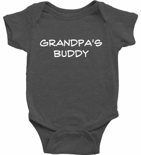 Infant Baby Bodysuit One-Piece Funny Novelty Grandpa's Buddy Papa's Boy