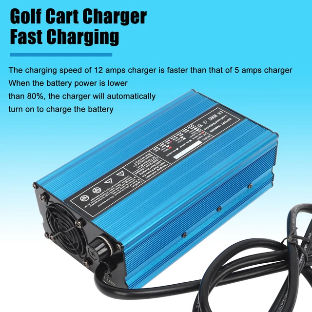 Batteria carrello da golf 36 V 12 A 5 ricarica rapida sicura spina E‐Z‐GO 110‐130 V